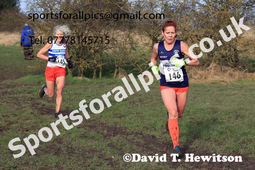 Womens 35 and Over and Mens 65 and Over, 2024 NEMAA Cross Country Champs., Wallsend. Photo: David T. Hewitson/Sports for All Pics